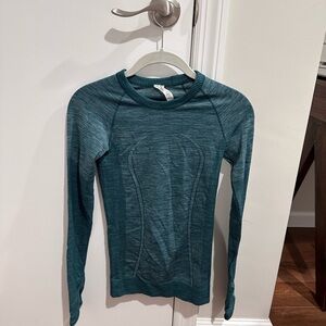 Lululemon Athletica Teal Swiftly Tech Long Sleeve Top